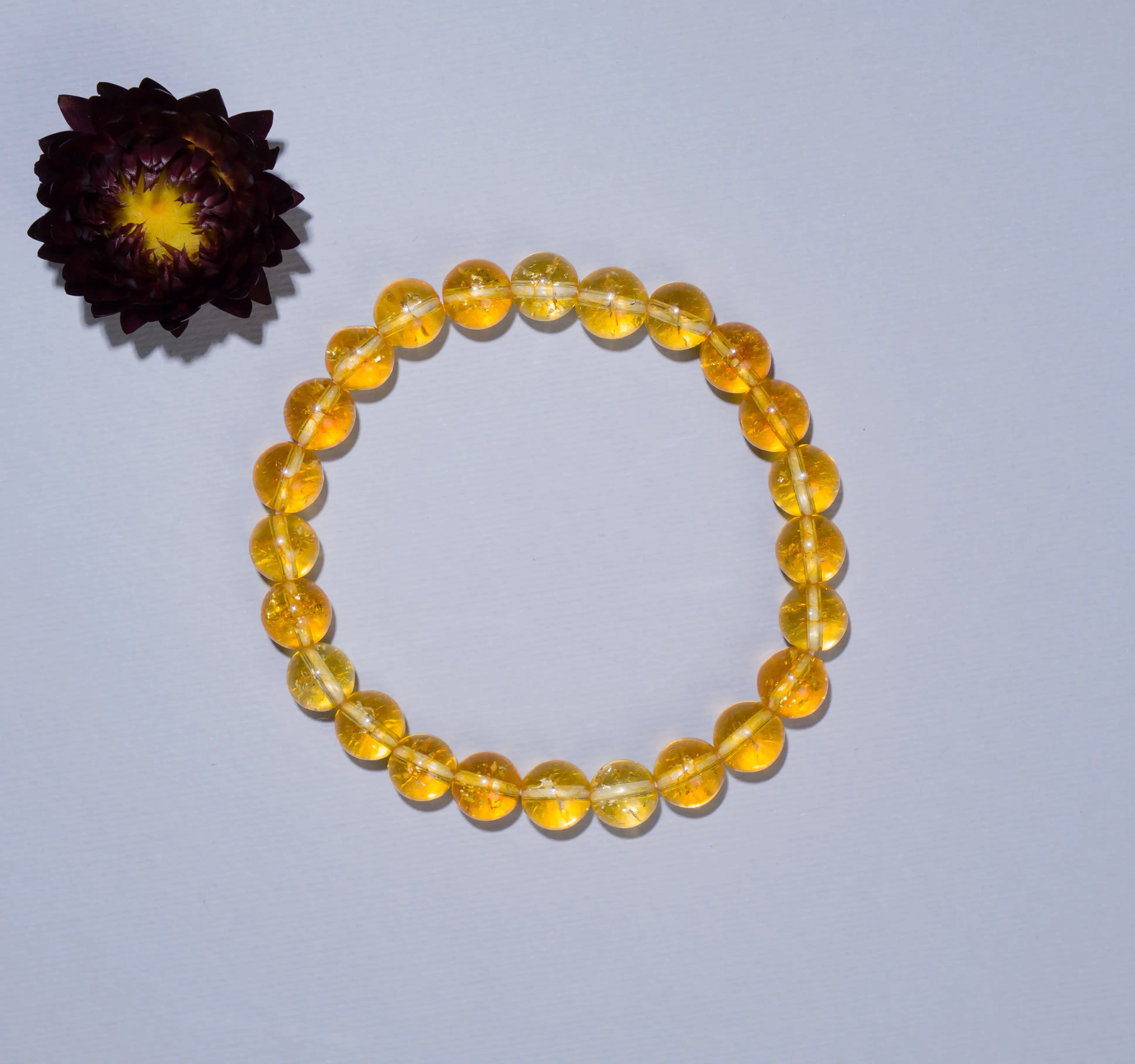 Money Magnet Citrine Crystal Bracelet (8 mm) - image 2