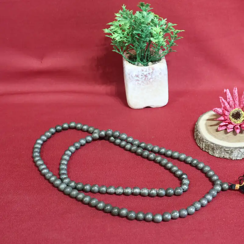 Pyrite crystal Stone mala (8 mm) - image 2