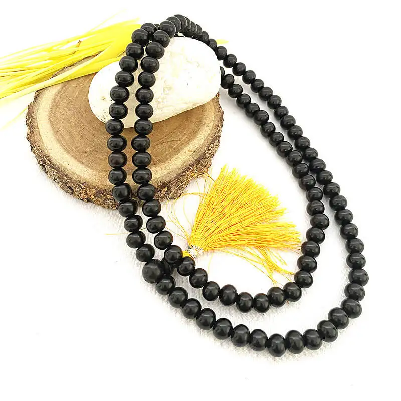 Karungali Ebony Wood meditation yoga mala 12mm - image 1