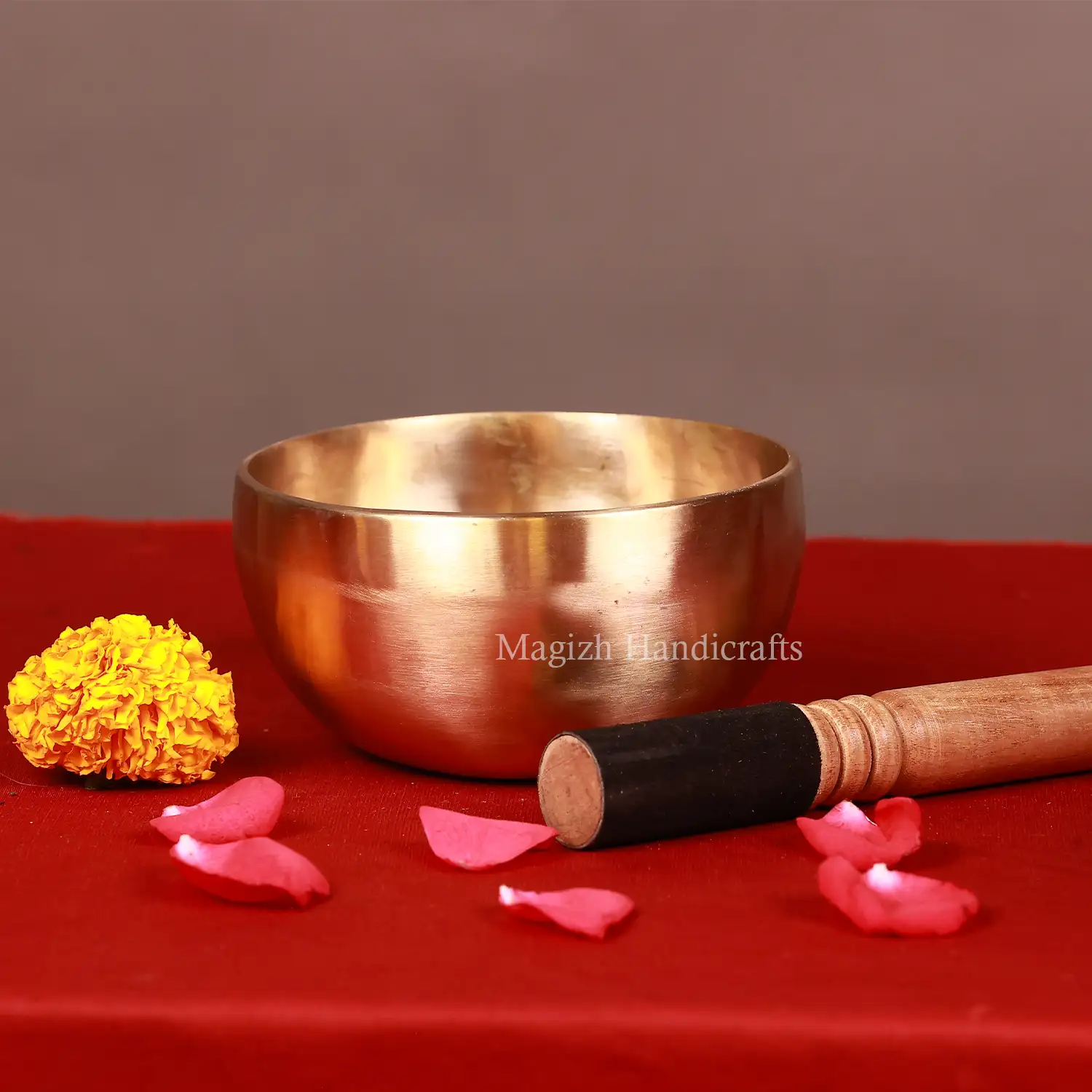 6 inches Hand made Bronze singing bowl - image 2