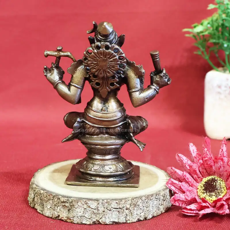 4 inches Copper 4 hands Varahi amman - image 2