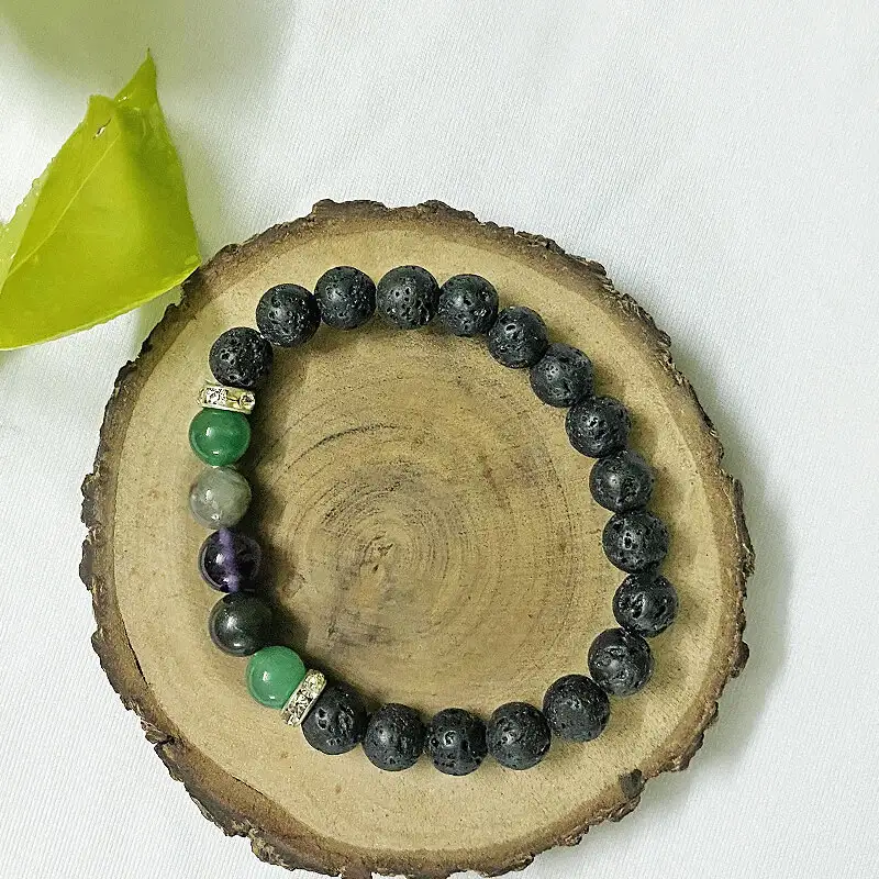 8mm Lava Crystal Bracelet to overcome Blood Pressure - image 2