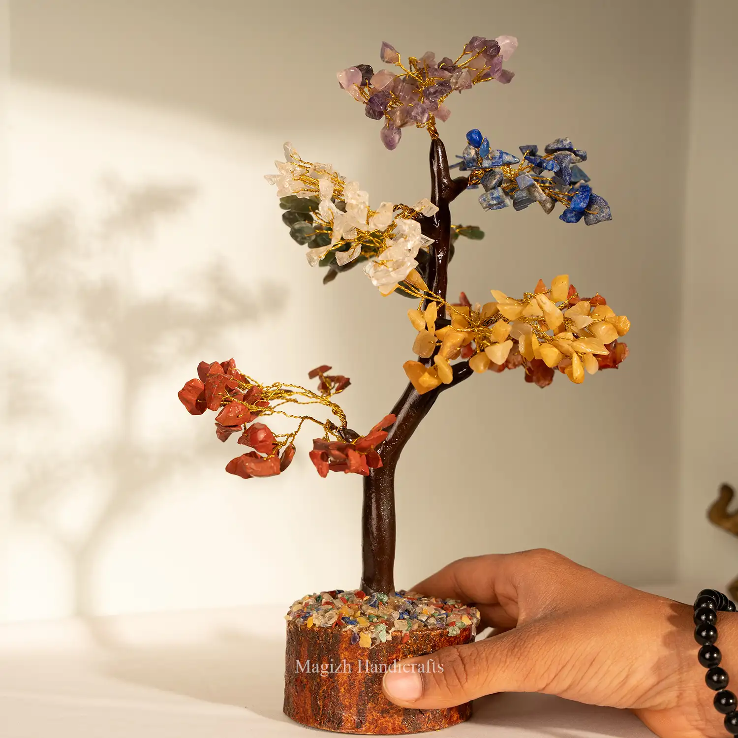 7 colors Chakra Crystal Stone gem tree - image 1
