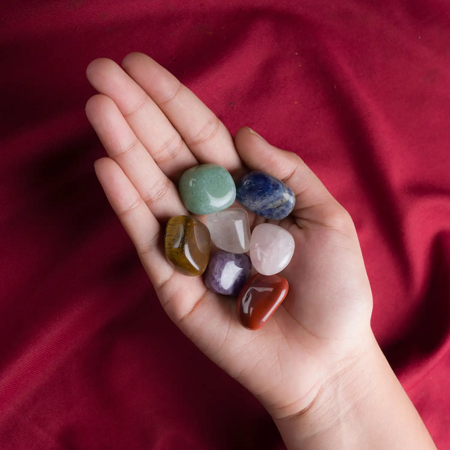 Seven chakras crystal tumble stones - image 2