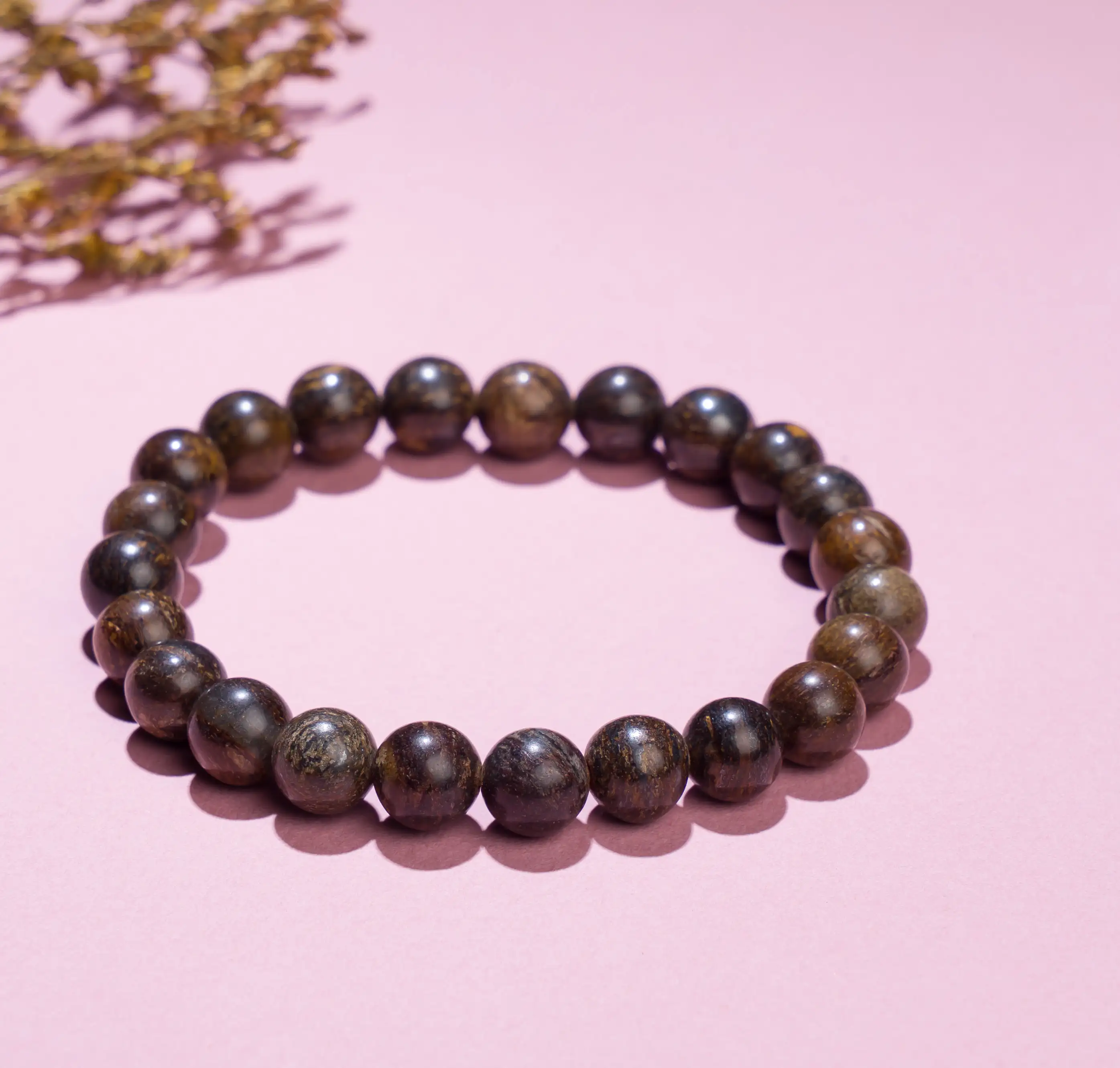 8mm Bronzite crystal bracelet - image 1