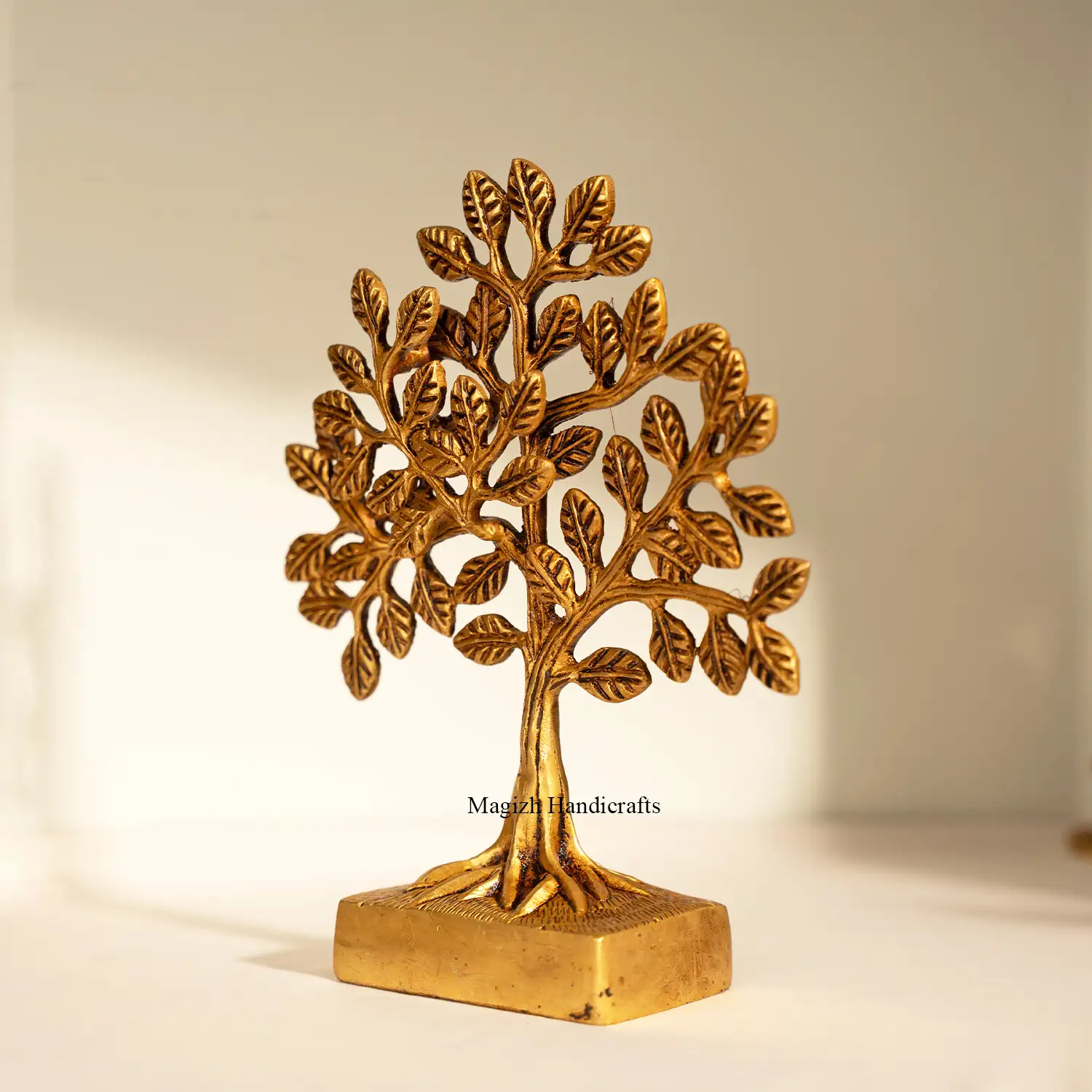 8 inches Decorative Brass Tree of Life Idol - image 2