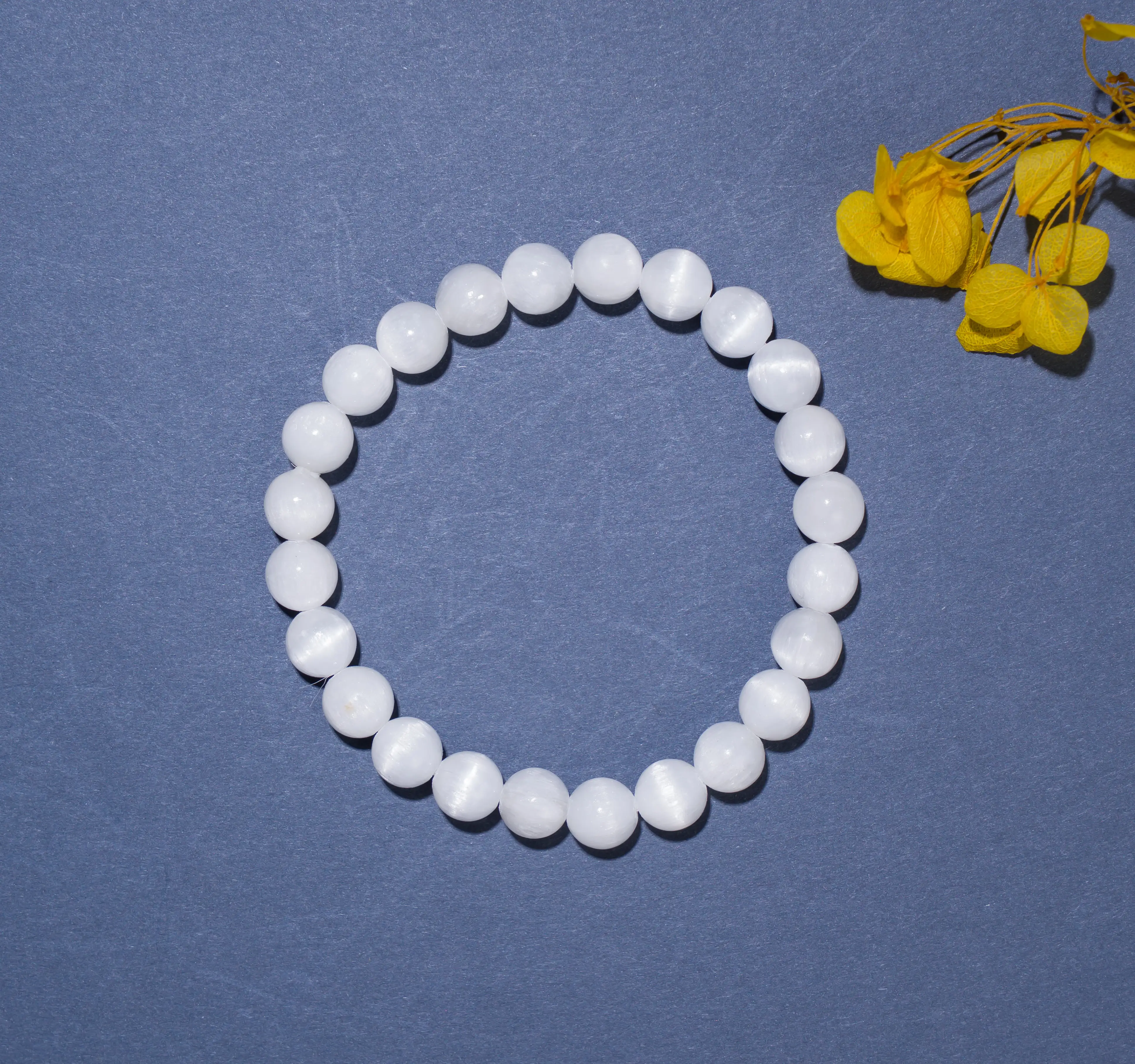 8mm Selenite Crystal Bracelet - image 2