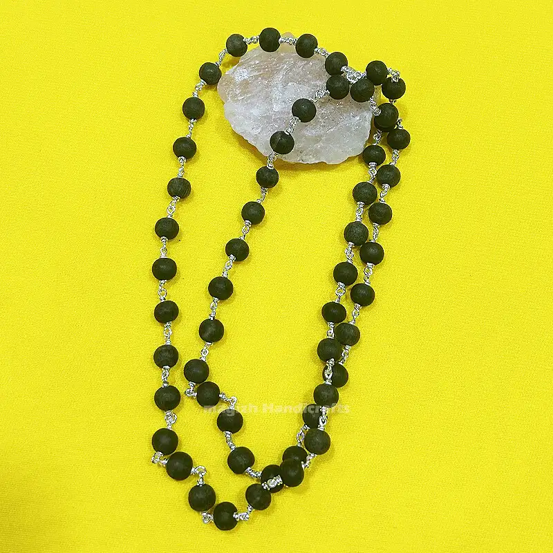 8mm Original karungali mala Original silver - image 1
