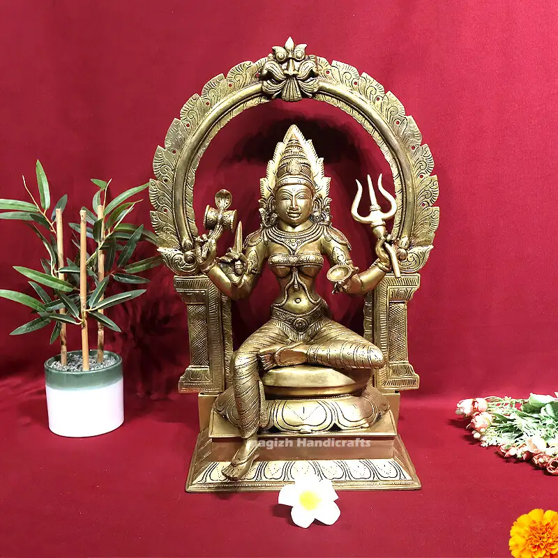 20 inches Frame Brass Mariamman Idol SC - image 1