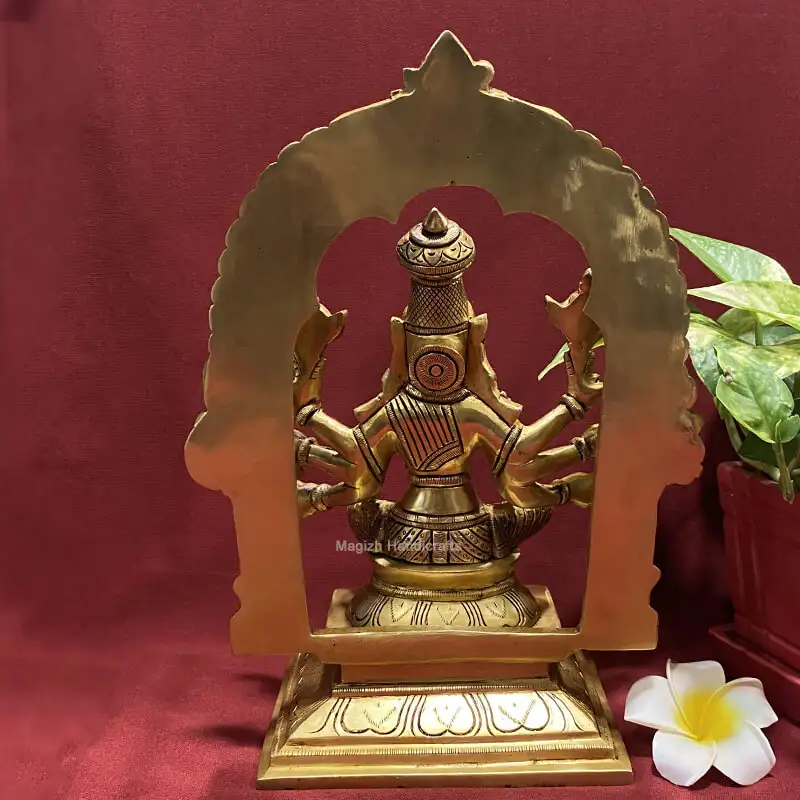 11.5 inches Brass Varahi amman with Thiruvachi - image 2