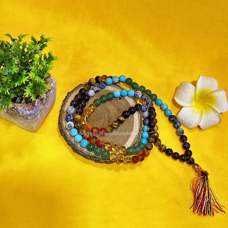 8mm 7 Chakra Crystal Mala - image 2