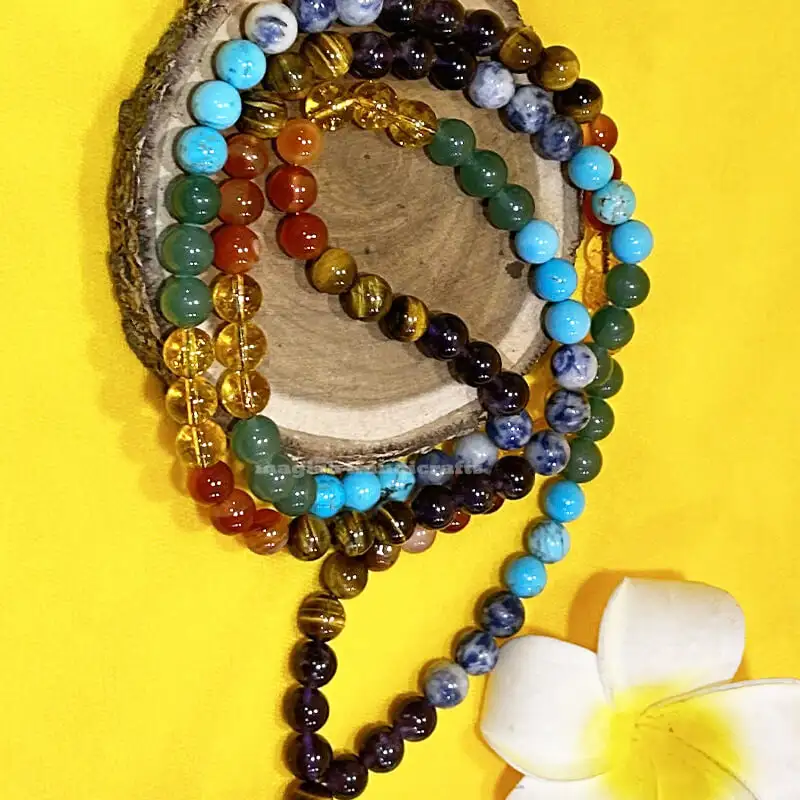 8mm 7 Chakra Crystal Mala - image 1