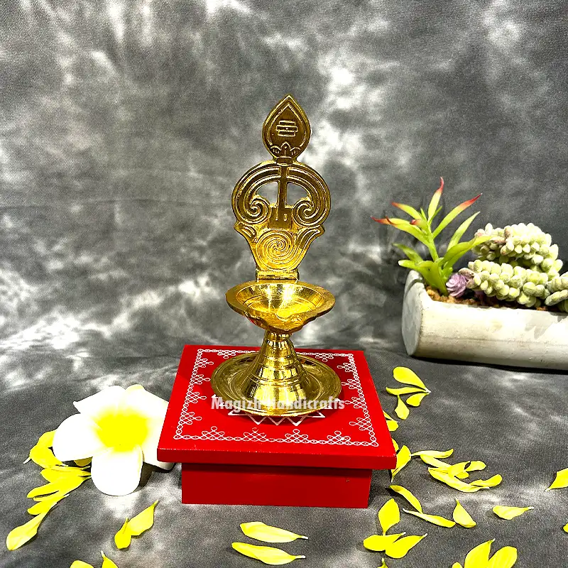 Brass New Om vel Murugan vilakku - image 1