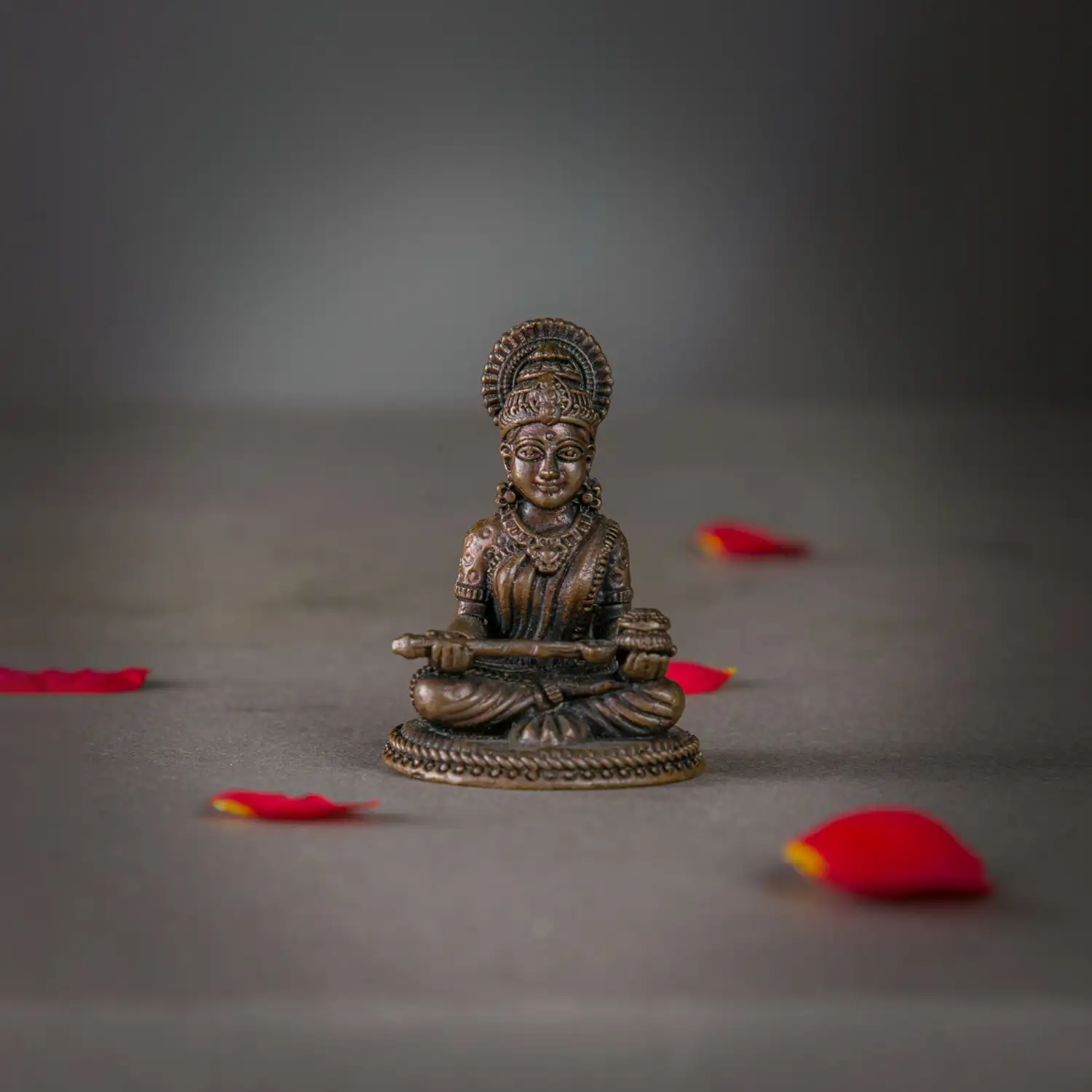 2 inches copper Anapoorni idol - image 1