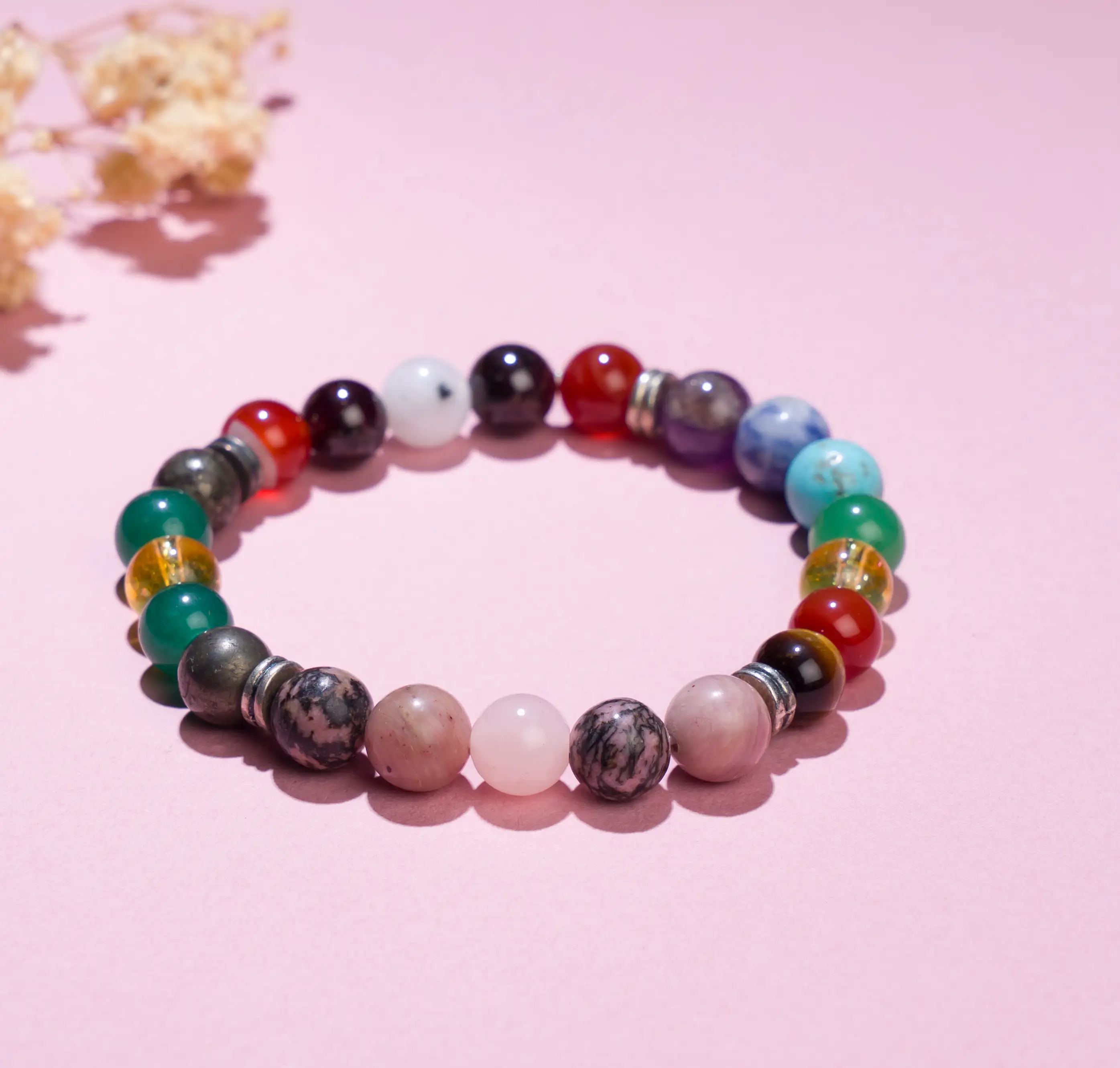 8mm all in one weight gain Crystal Bracelet - image 1