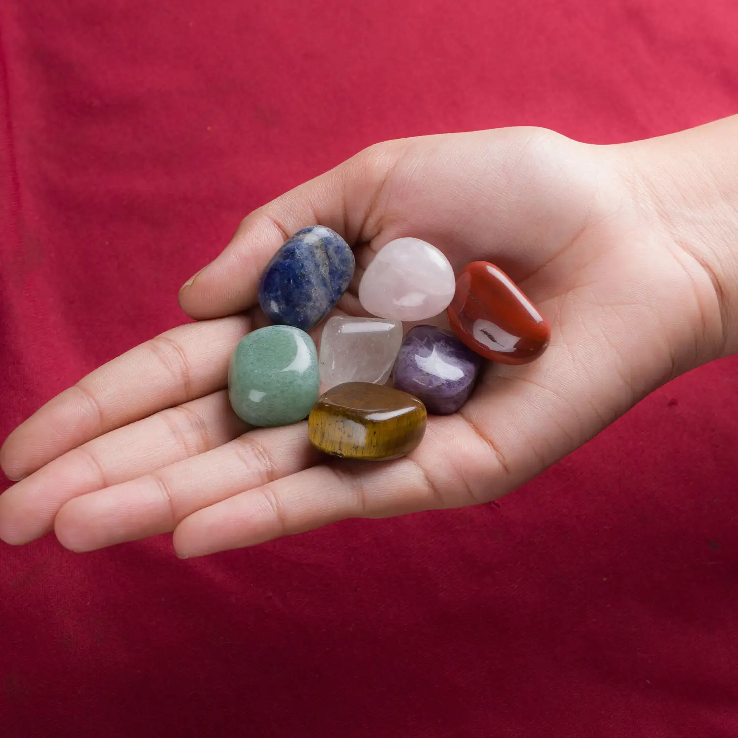 Seven chakras crystal tumble stones - image 1