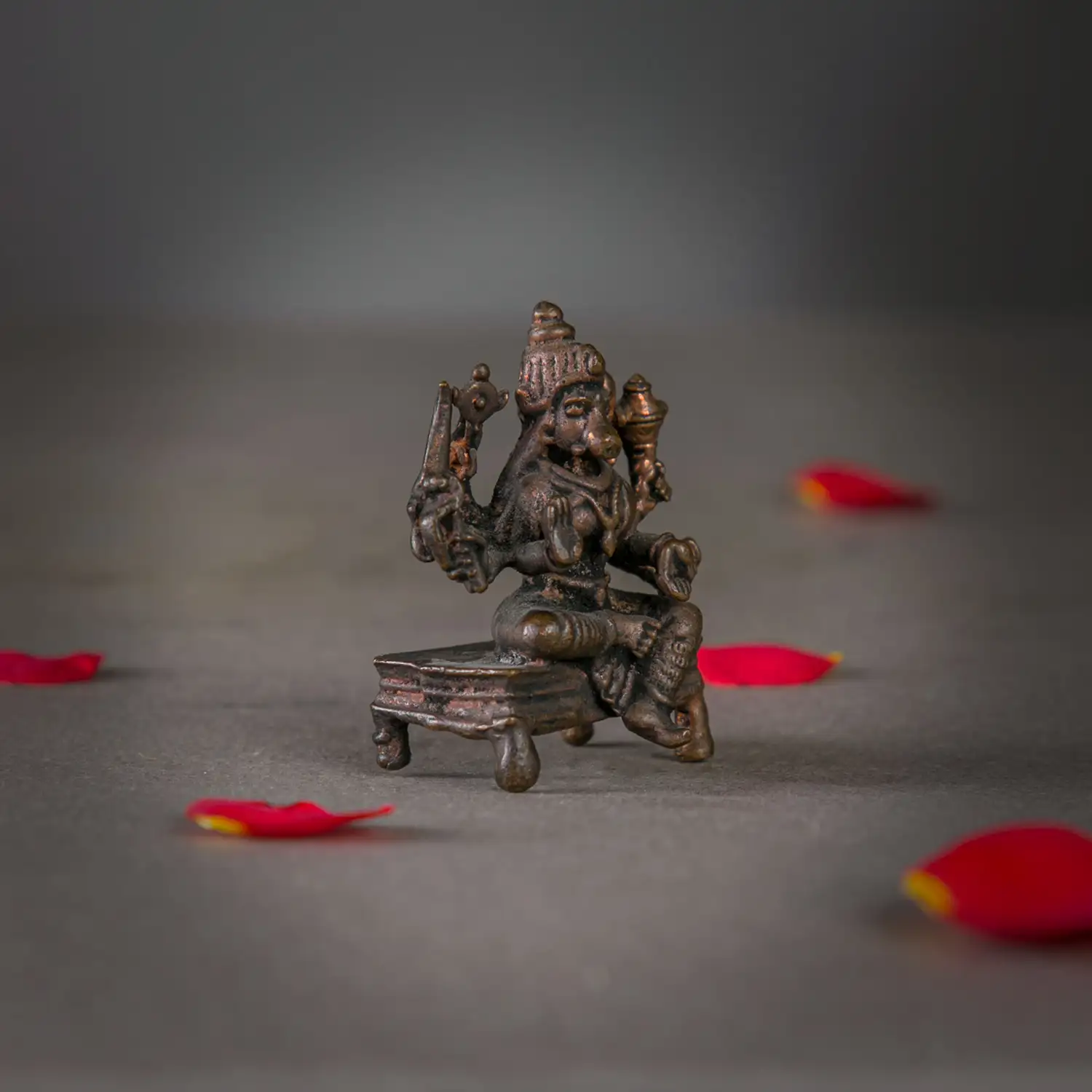2 inches Copper Varahi amman 8 hands - image 2