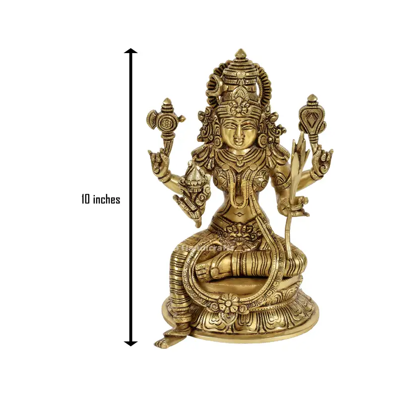 10 inches Brass Rajarajeswari Idol SC - image 2