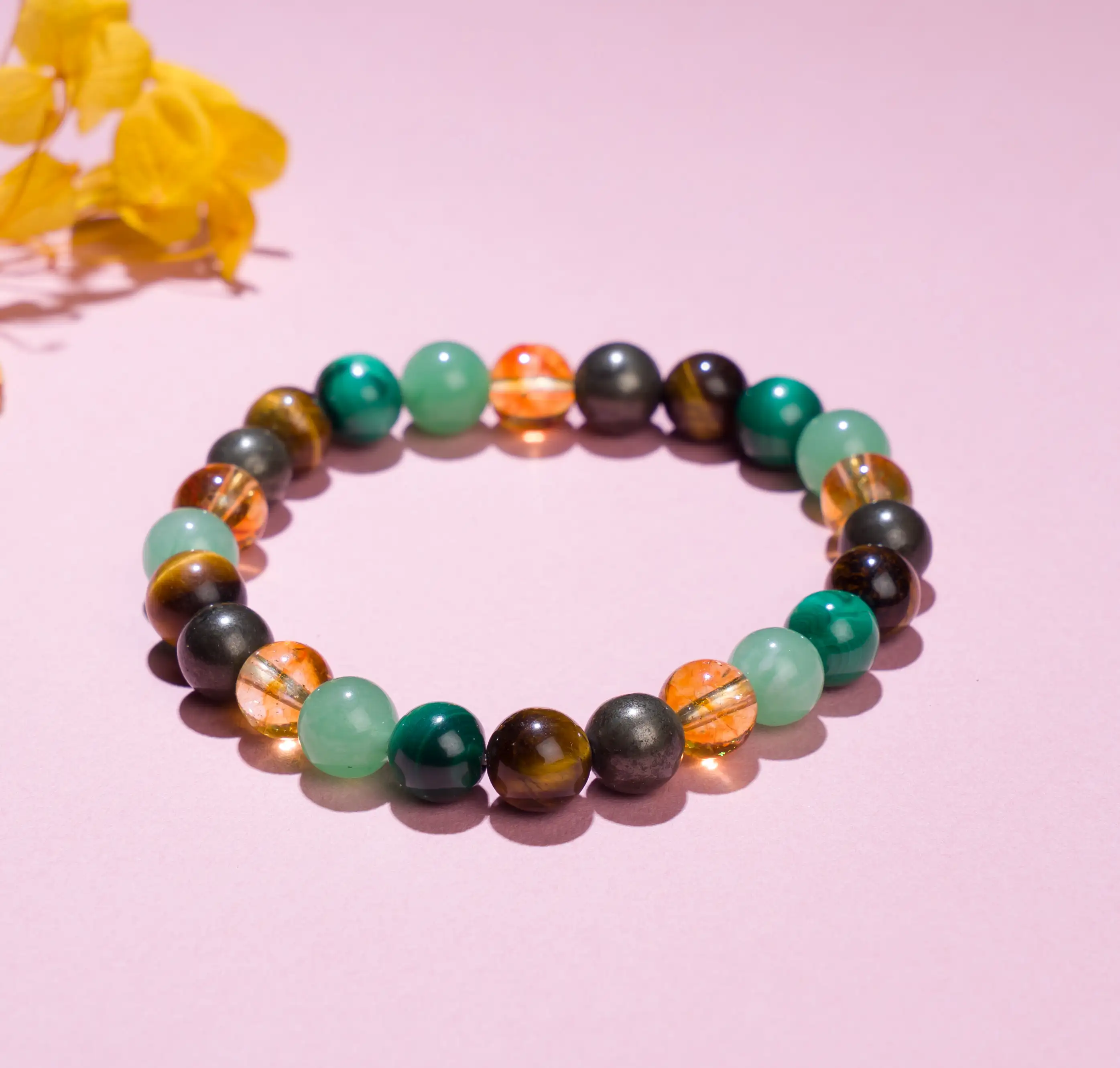 8mm Money Magnet with Malachite Crystal Bracelet - image 1