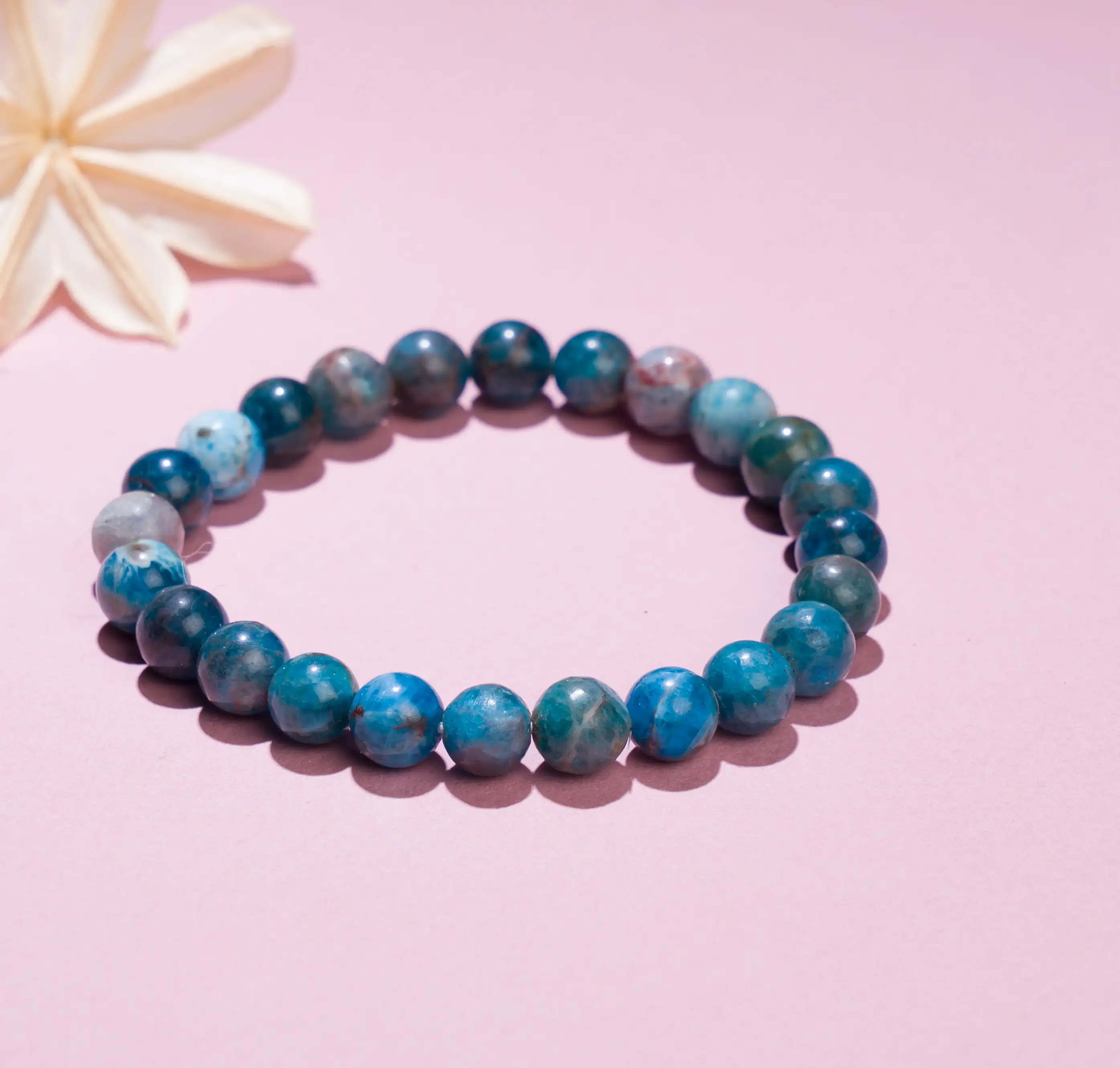 8mm Apatite crystal Stone bracelet - image 1