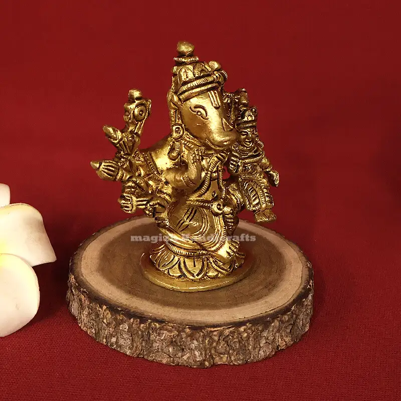 Brass Sitting Lakshmi Hayagriva idols - image 2