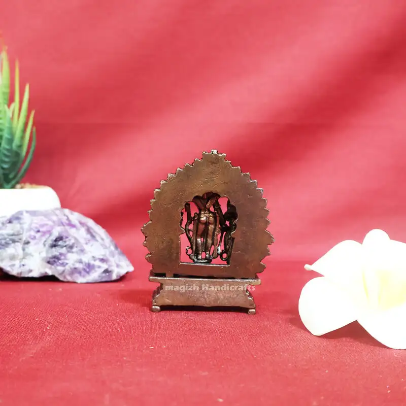 3inches Copper Ram darbar idol - image 2