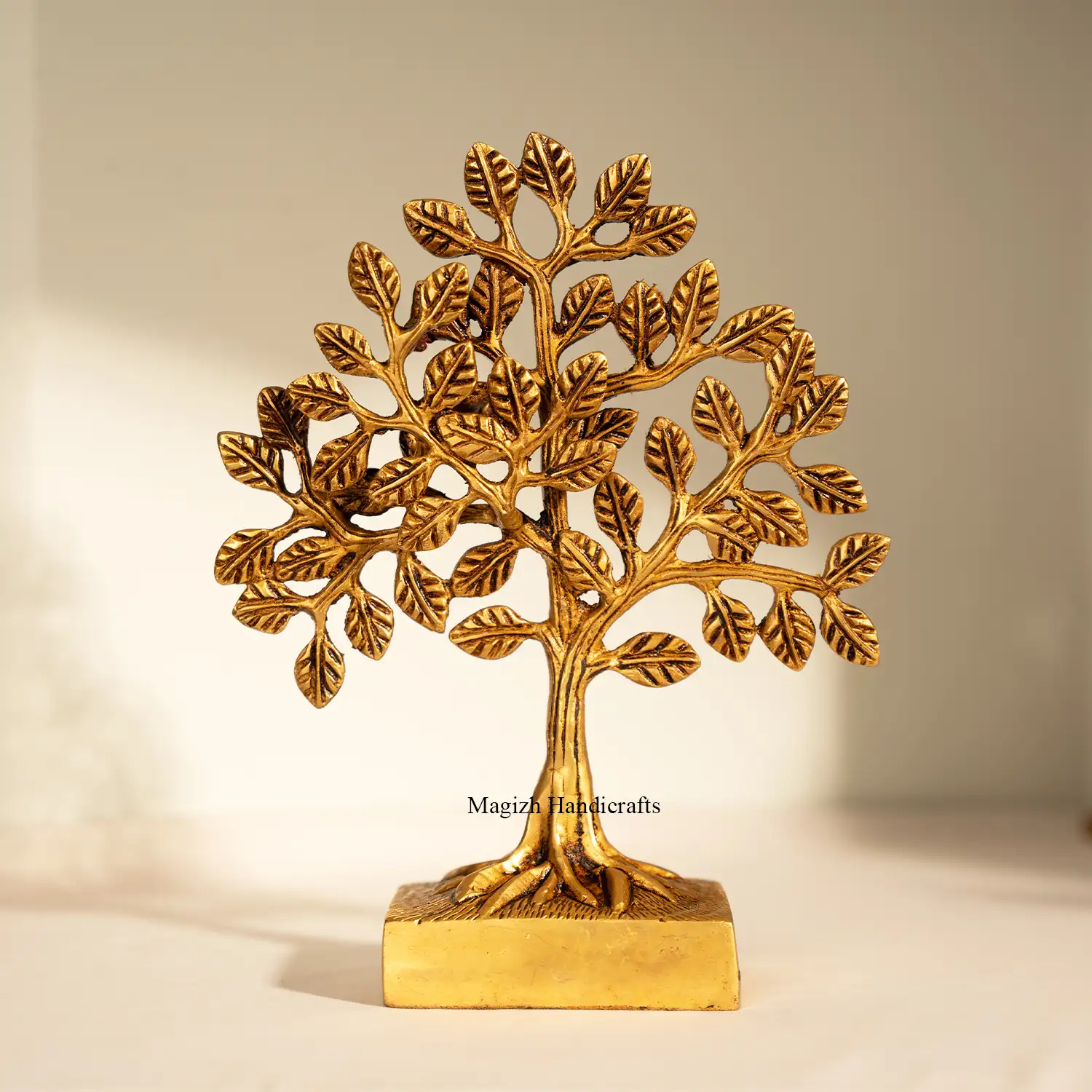 8 inches Decorative Brass Tree of Life Idol - image 1