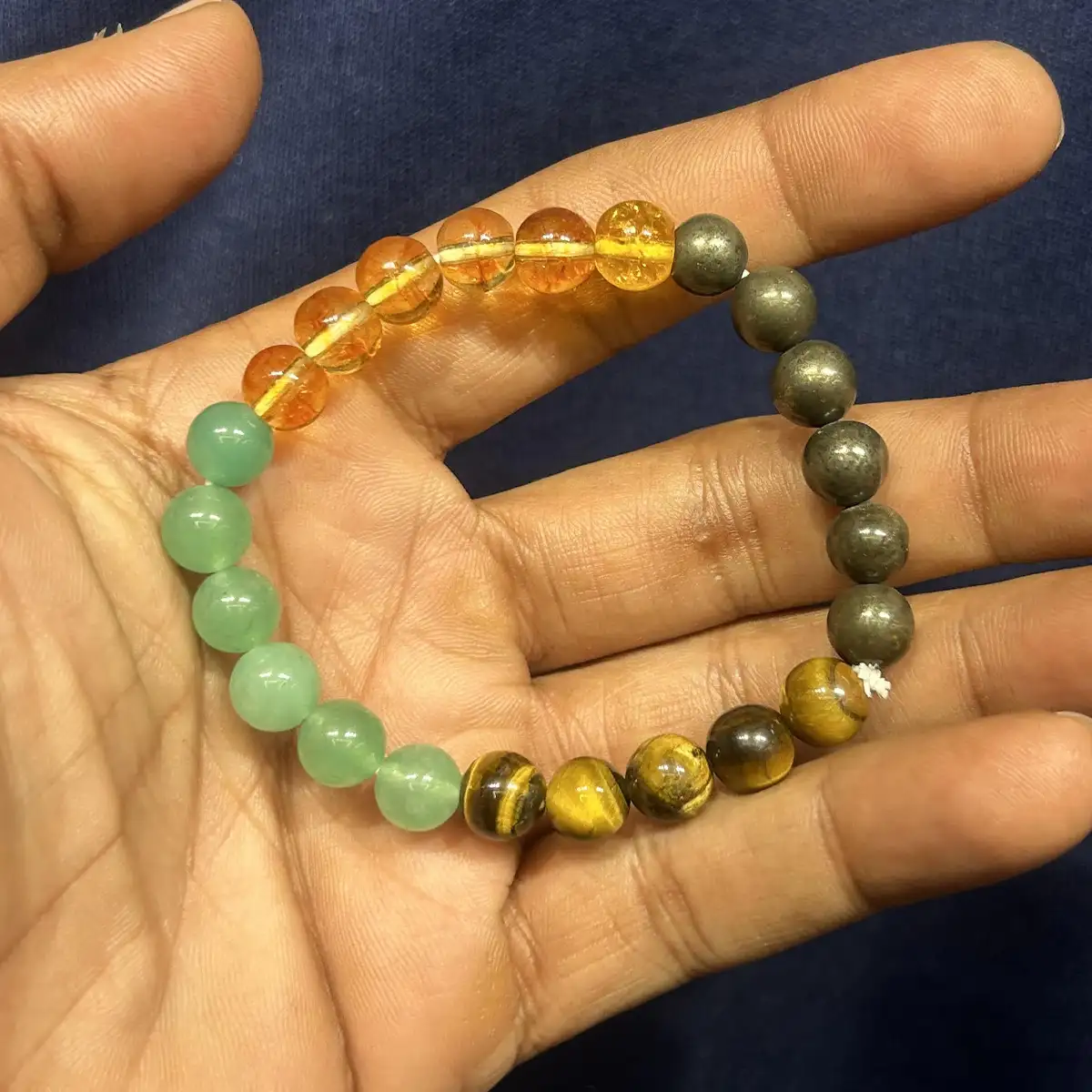 8mm Full Money Magnet Original Crystal stone Bracelet - image 1