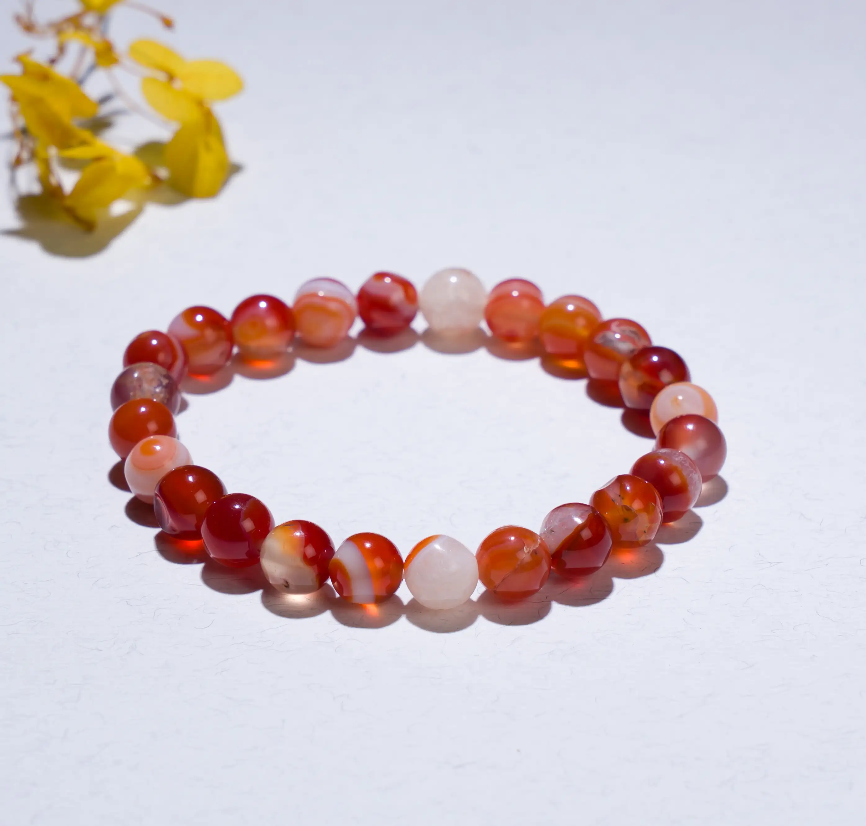 Carnelian Crystal Bracelet (8mm) - image 2