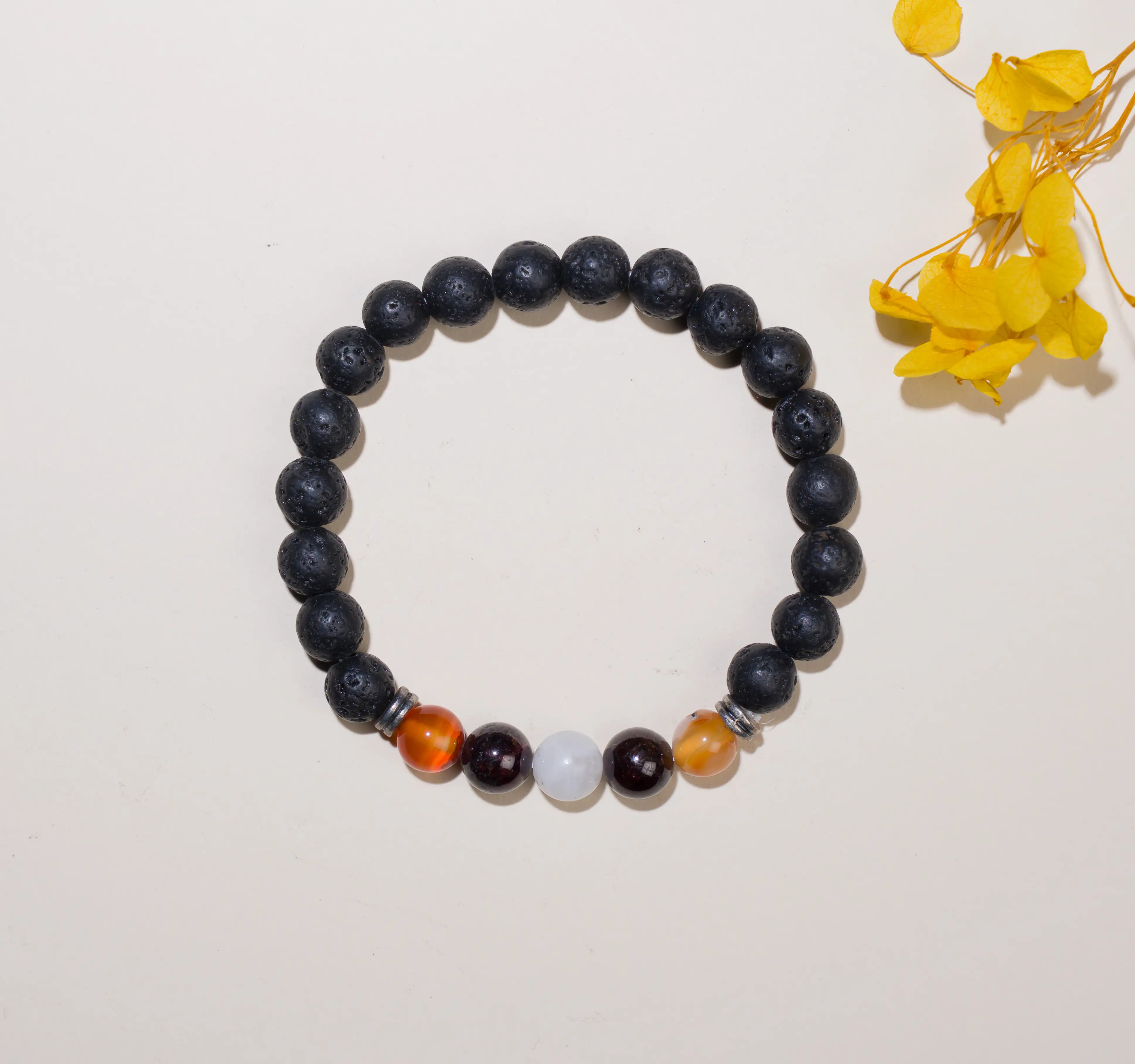 8mm Weight Gain Lava Crystal Bracelet - image 2