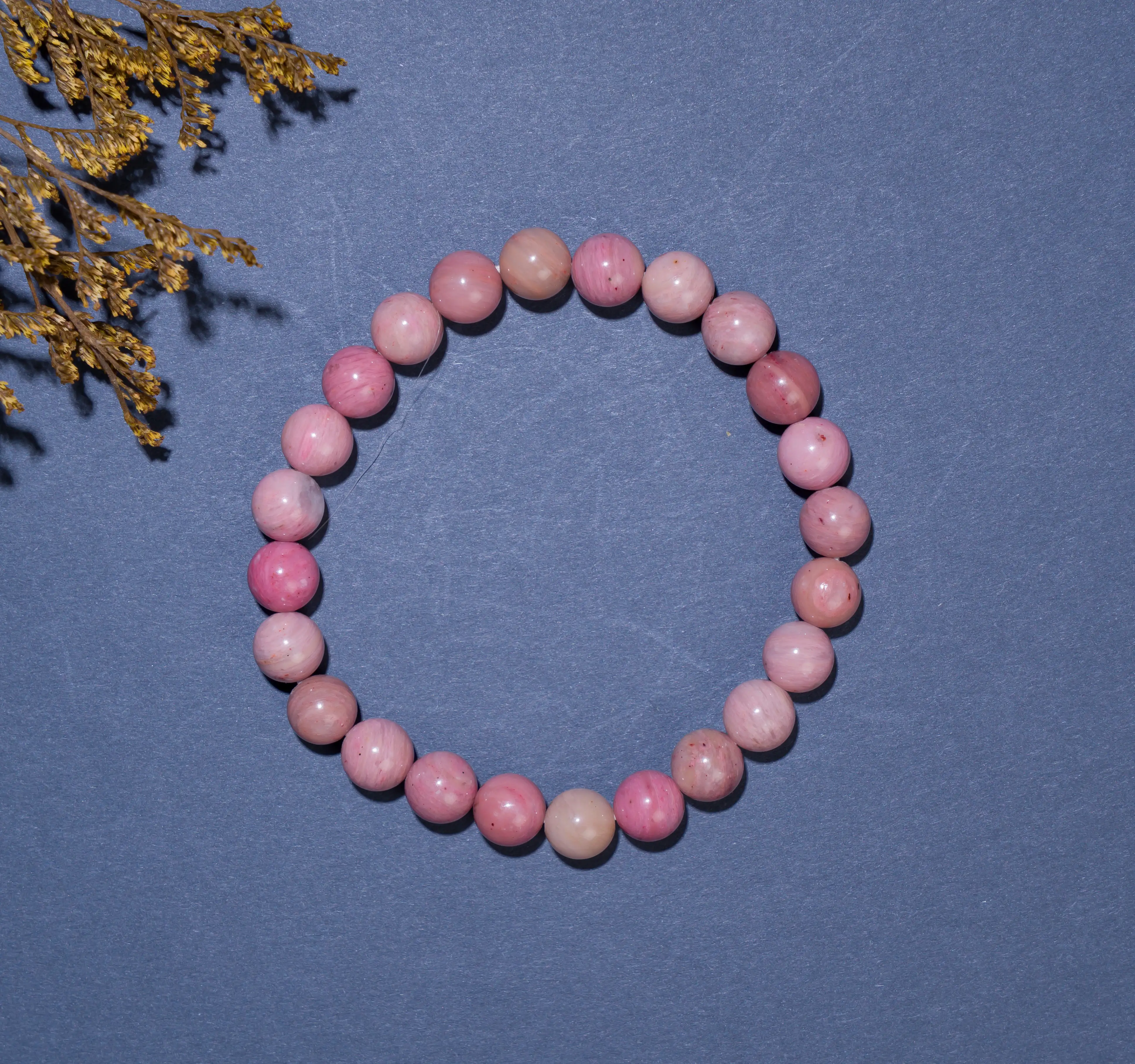 8mm Rhodochrosite crystal bracelet - image 2