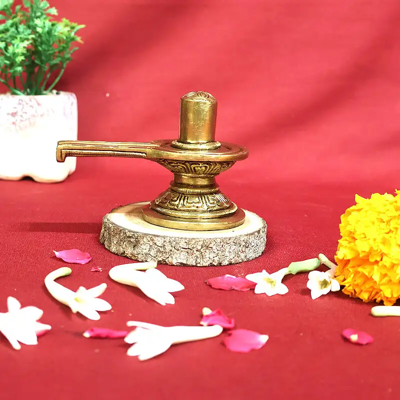 3x4 inches Brass Shiv Lingam SC - image 2