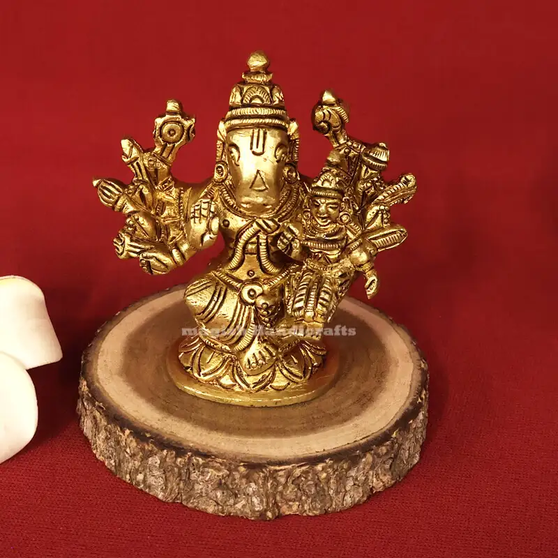 Brass Sitting Lakshmi Hayagriva idols - image 1