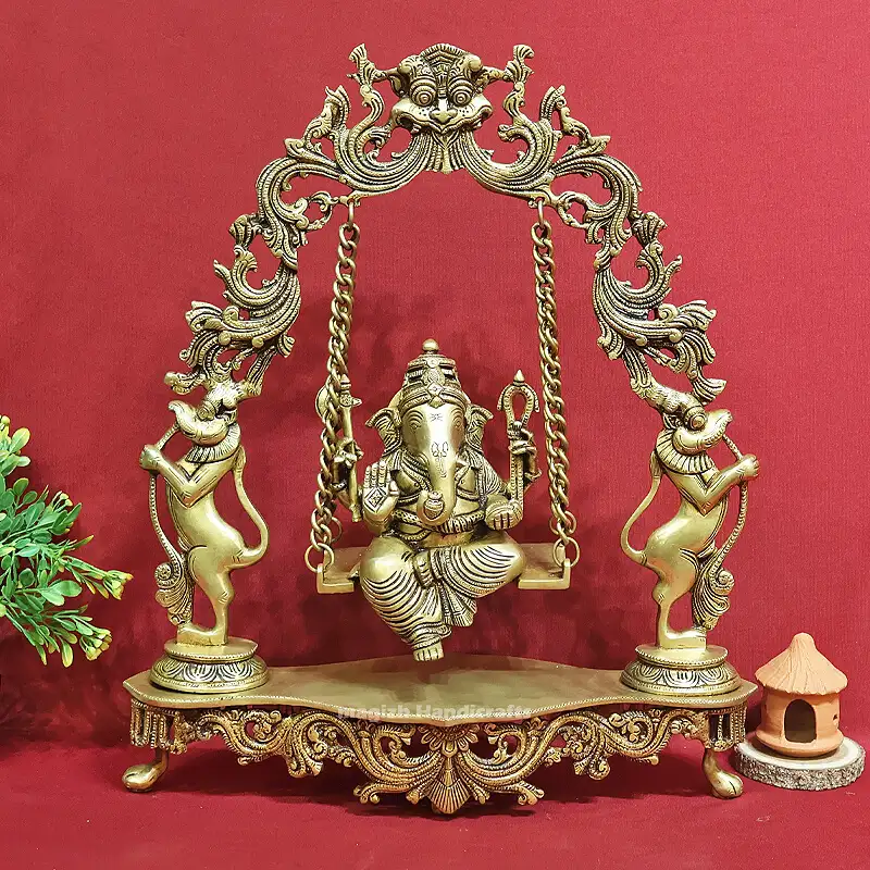 18 inches Brass Jula / Swing Ganesha SC - image 1