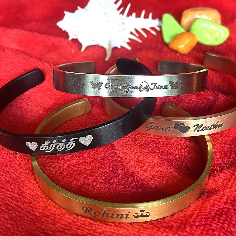 Free size Premium quality Stainless Steel Bracelet - Rose Gold Cuff - image 1
