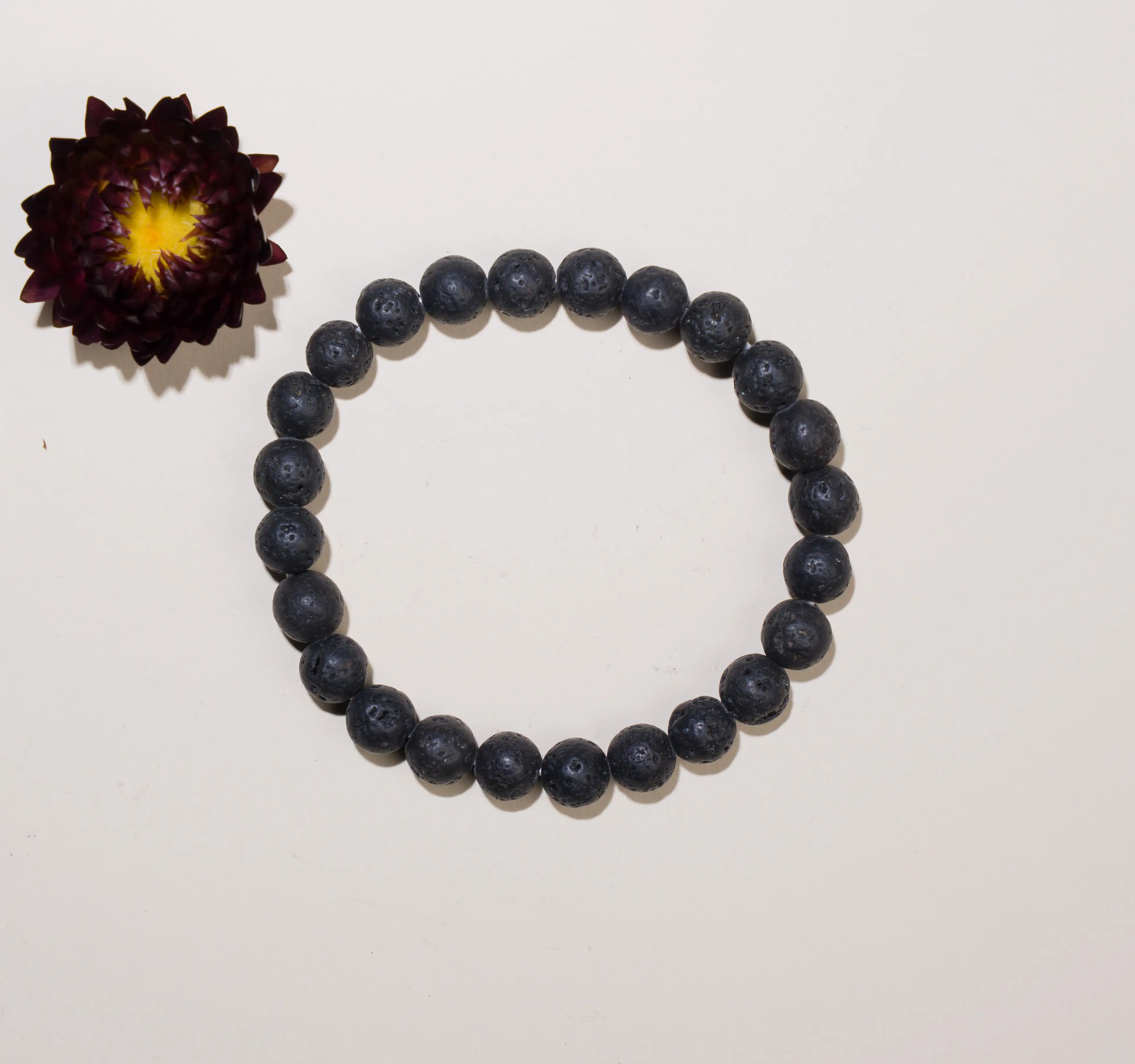 8mm Lava crystal stone Bracelet - image 2