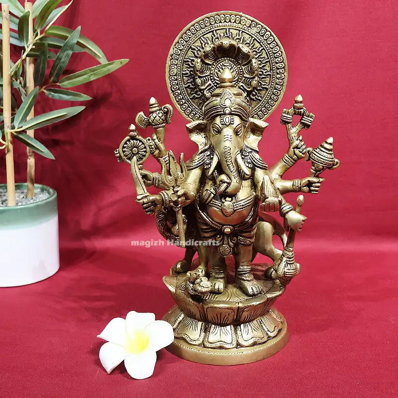 11.5 inches kan drishti Ganesha idol SC - image 1