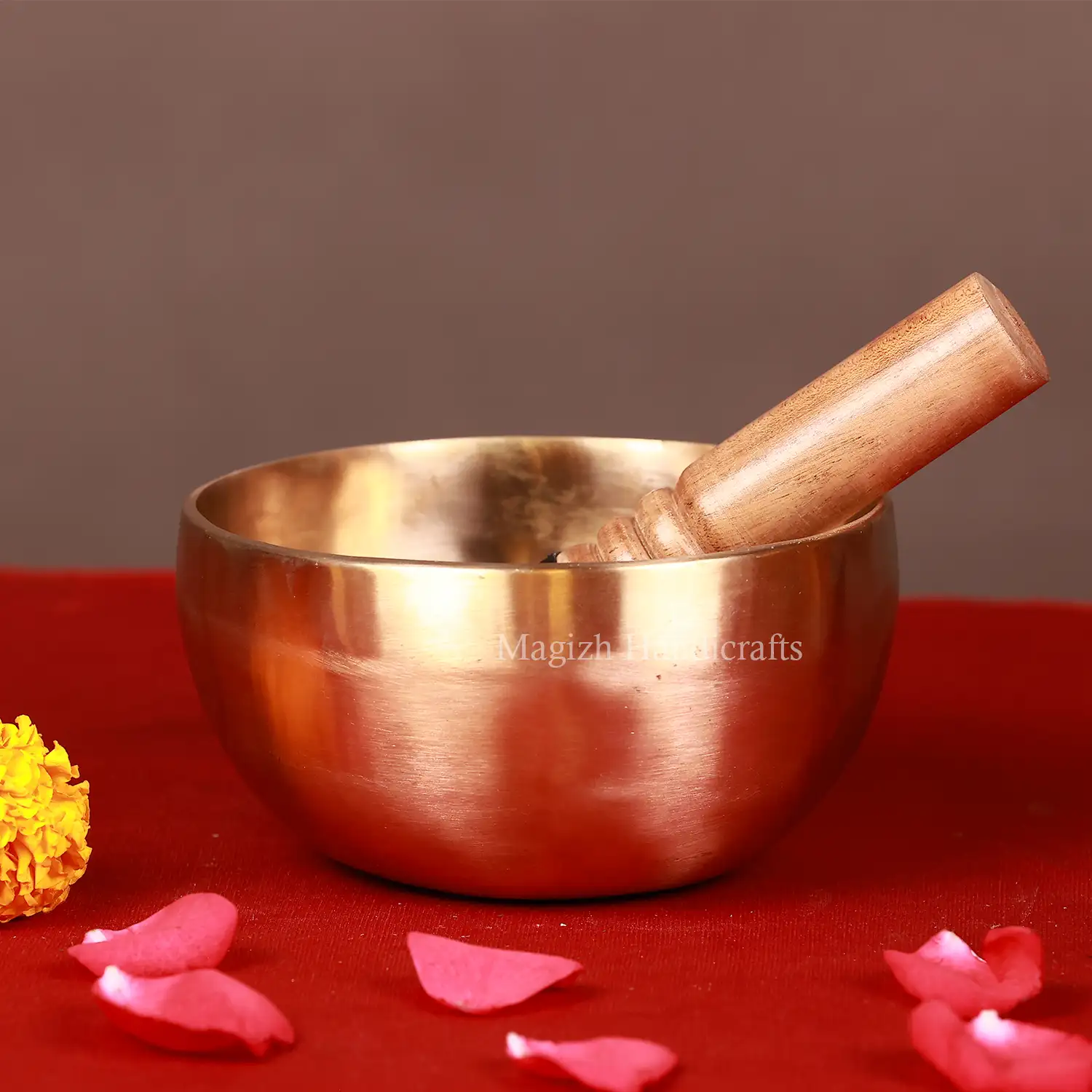 6 inches Hand made Bronze singing bowl - image 1
