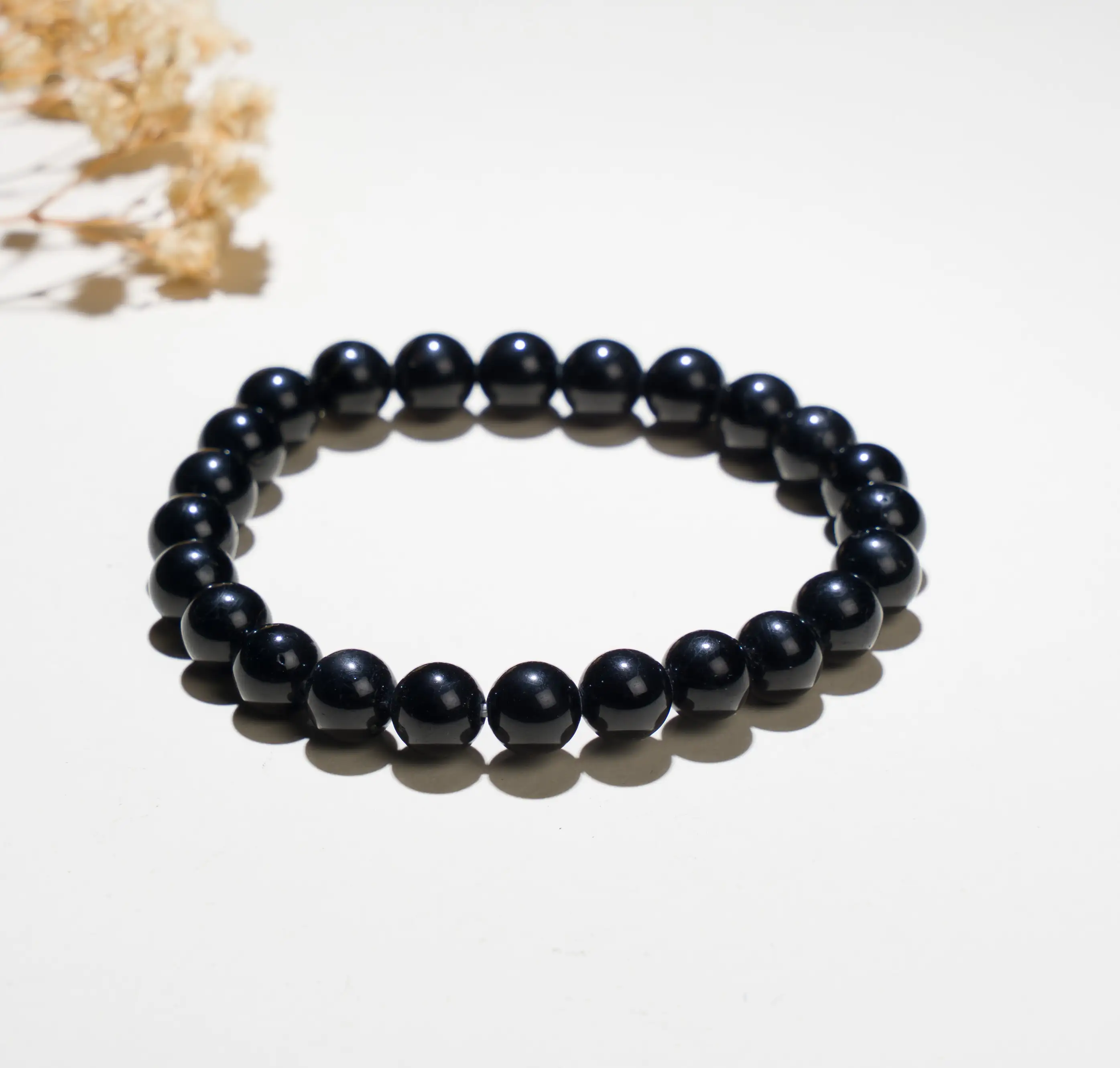 Black tourmaline Crystal Bracelet (8mm) - image 1