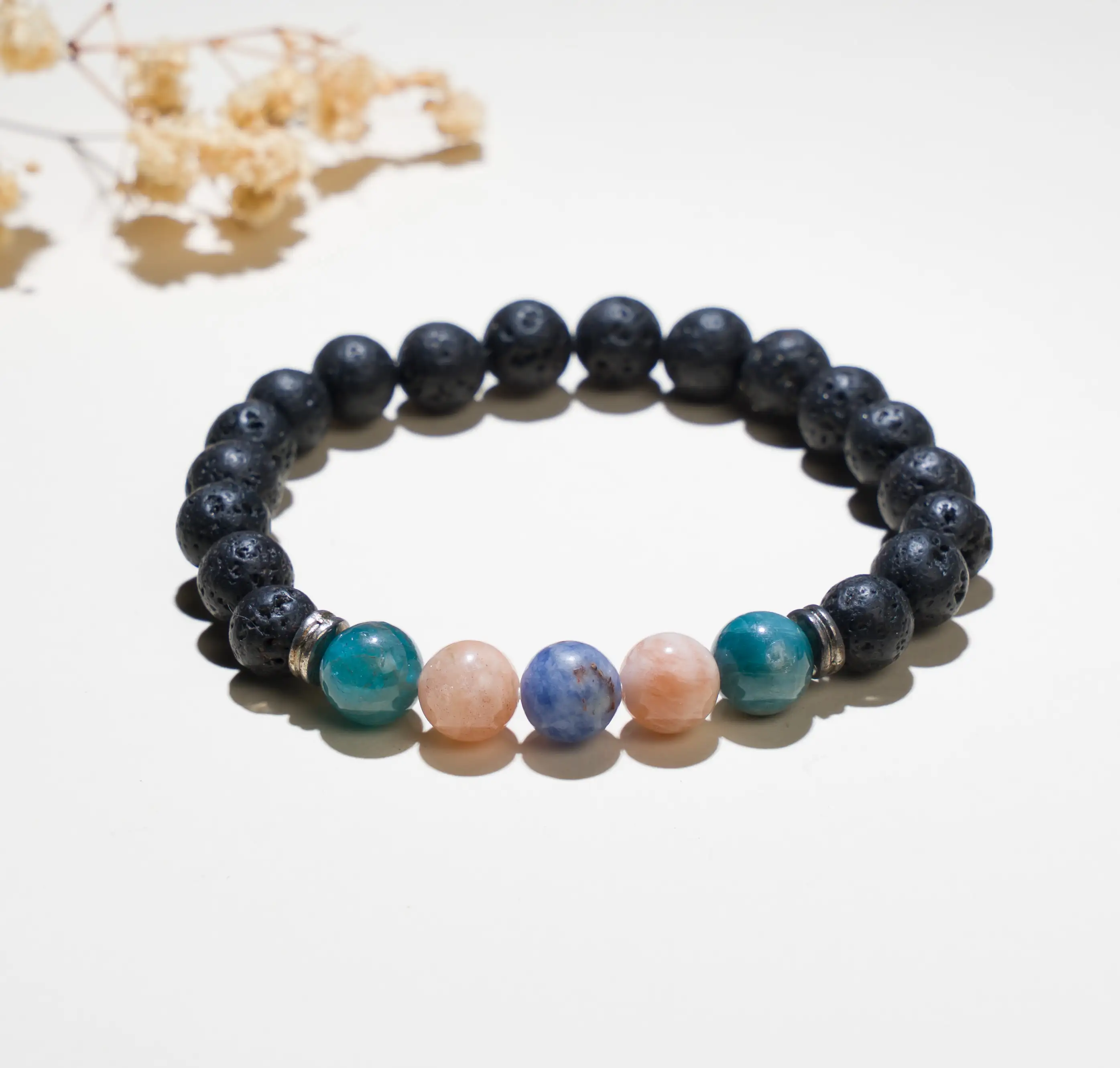 8mm Weight Loss Lava Crystal stone Bracelet - image 1