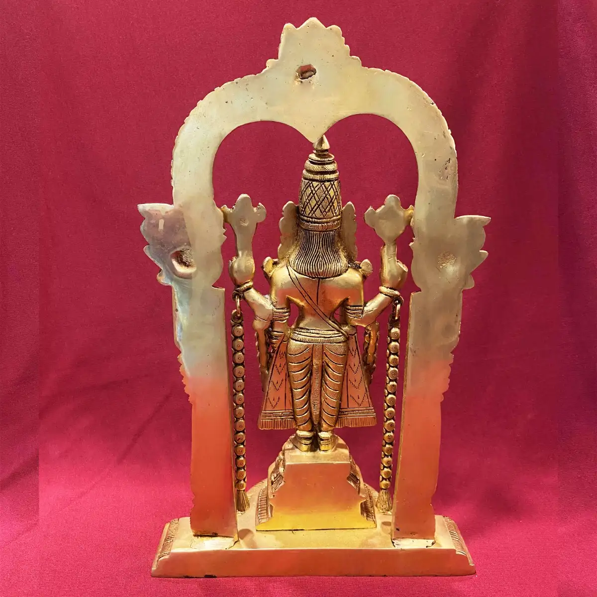Brass Frame Thirupathi Balaji 14 inches - image 2