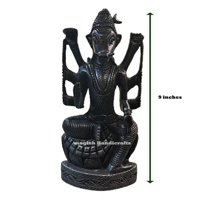Original Karungali wood varahi amman 9 inches - image 2