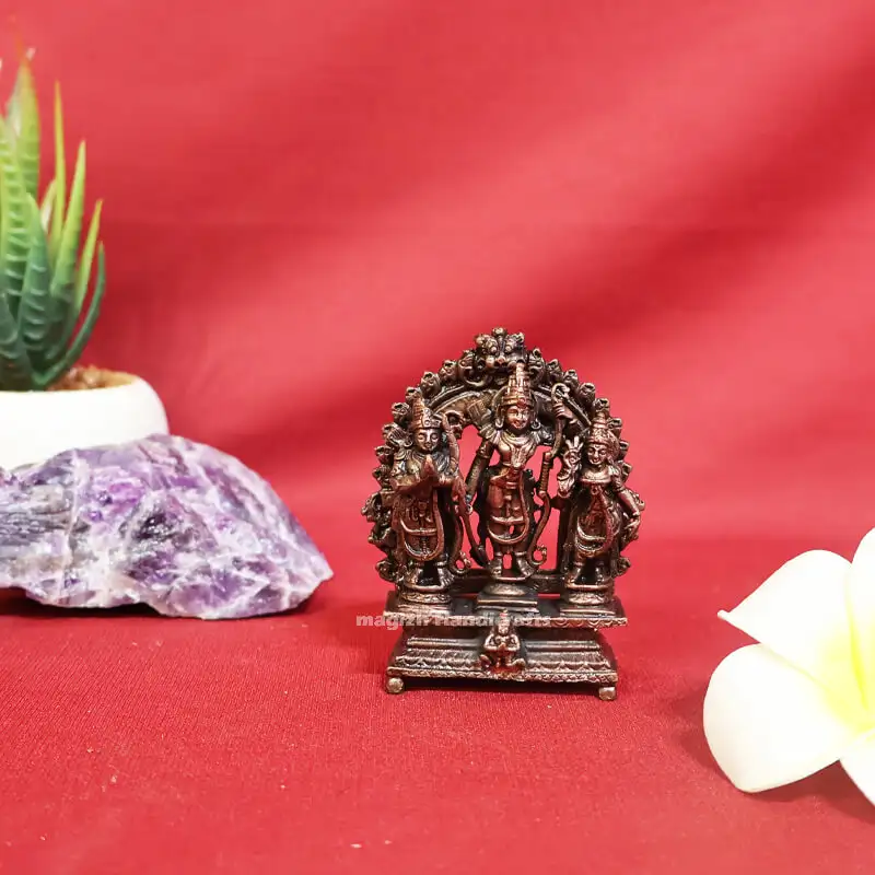 3inches Copper Ram darbar idol - image 1