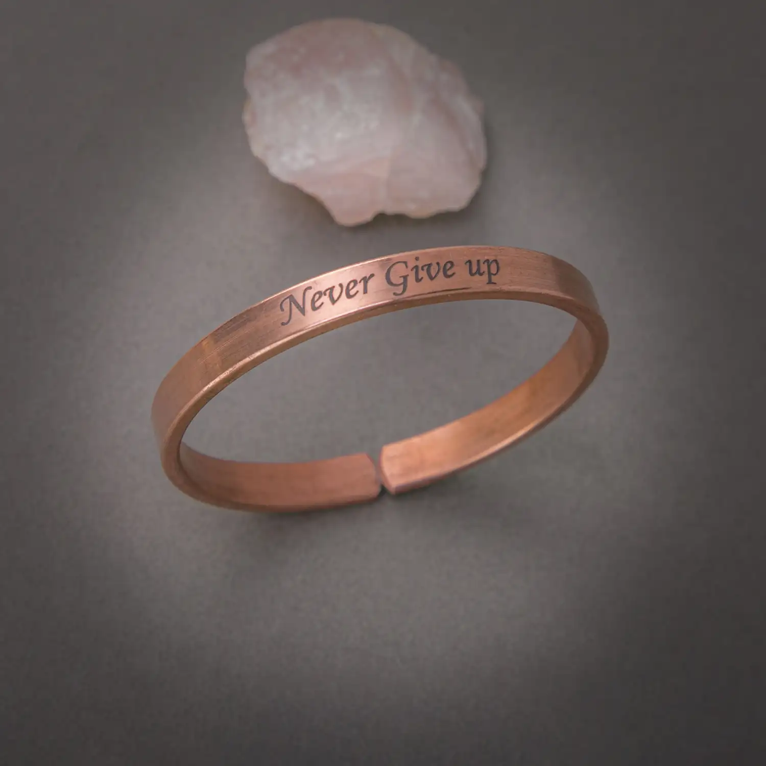 Never Give Up Pure Copper Bracelet - image 2