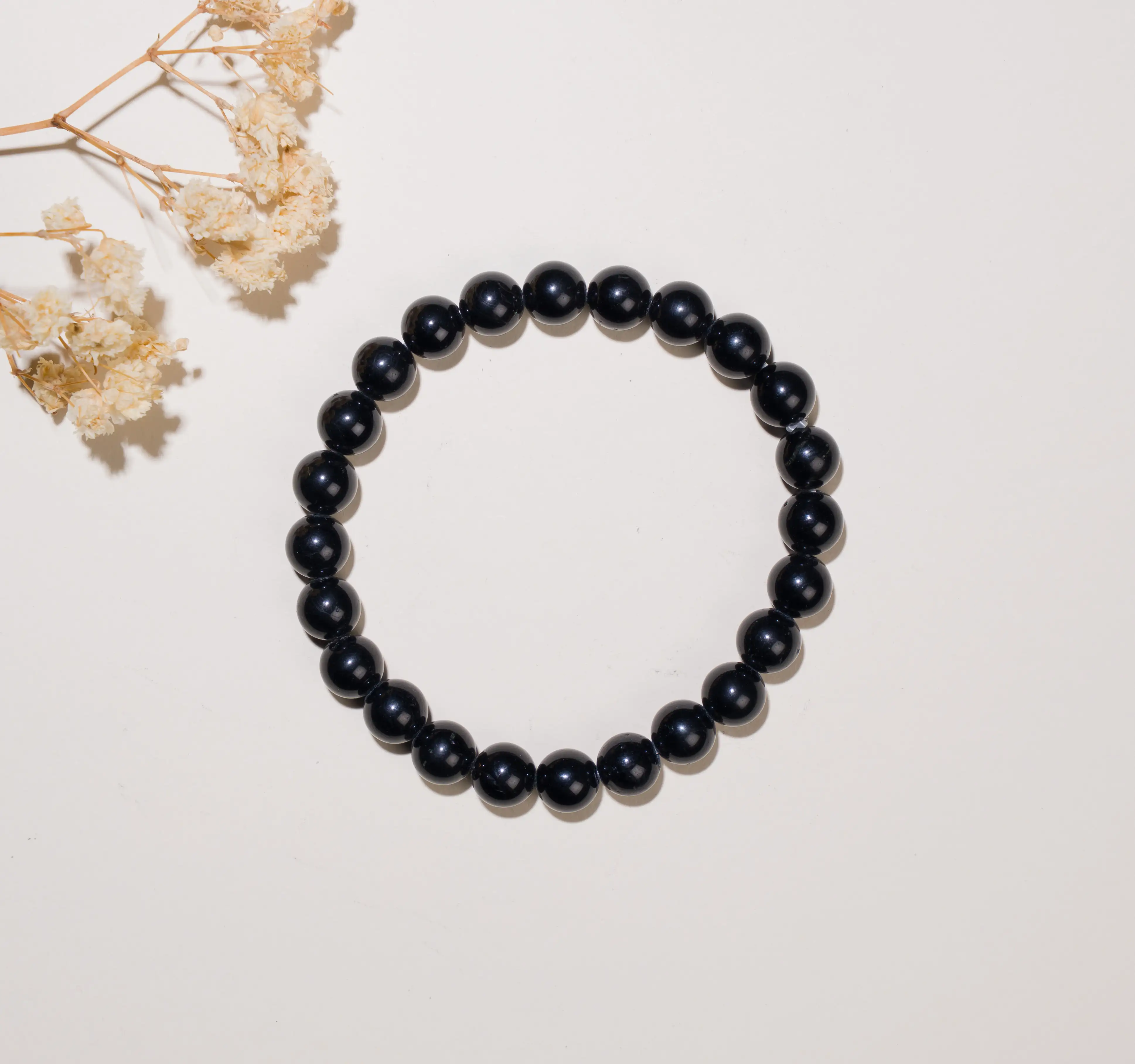 Black tourmaline Crystal Bracelet (8mm) - image 2
