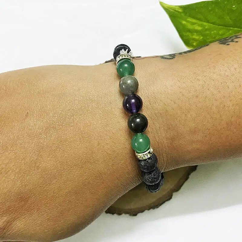 8mm Lava Crystal Bracelet to overcome Blood Pressure - image 1