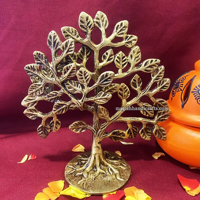 6 inches Brass Karpaga virutcham tree - image 1