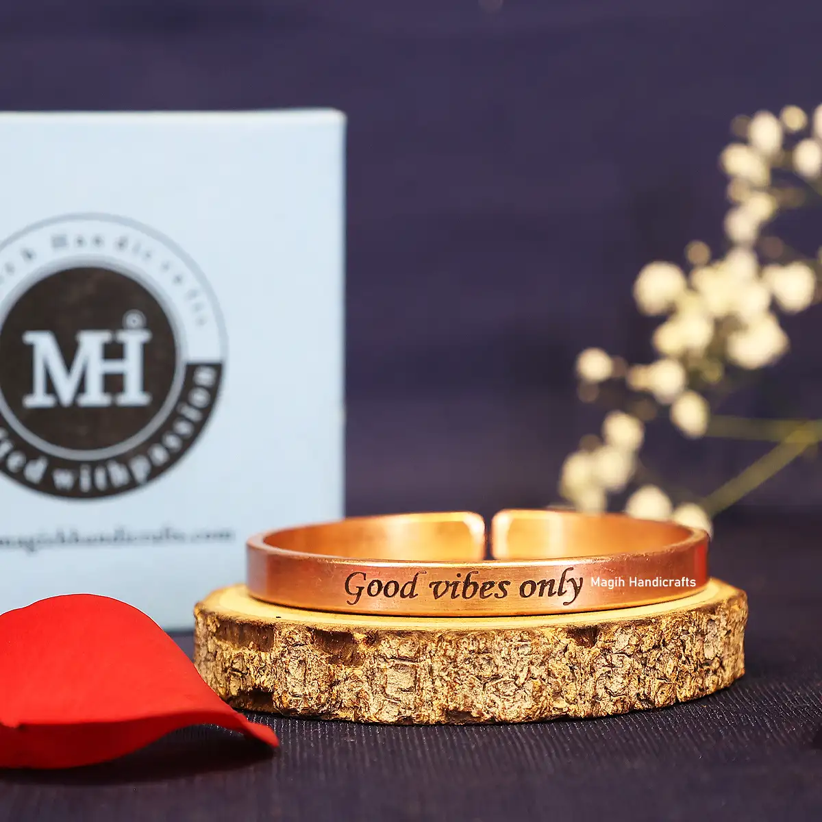 Good vibes only Pure Copper Bracelet - image 1