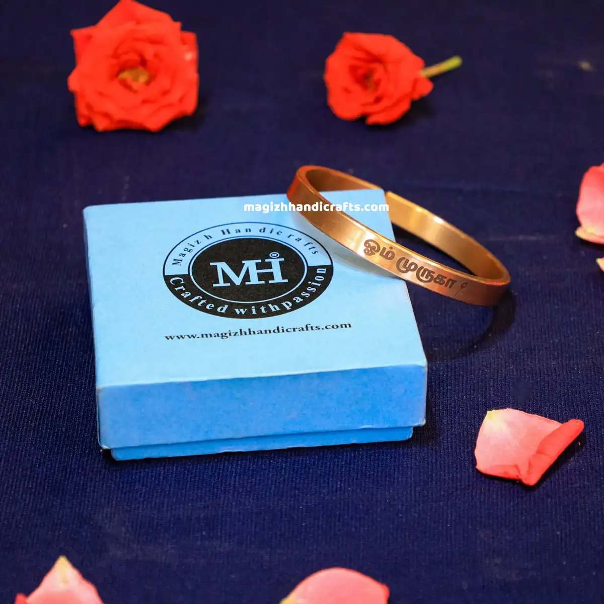 Om Muruga Copper Bracelet with Vel - image 2