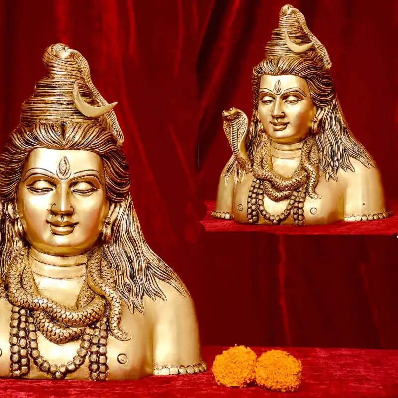 12 inches Lord Shiva Half face idol - image 2